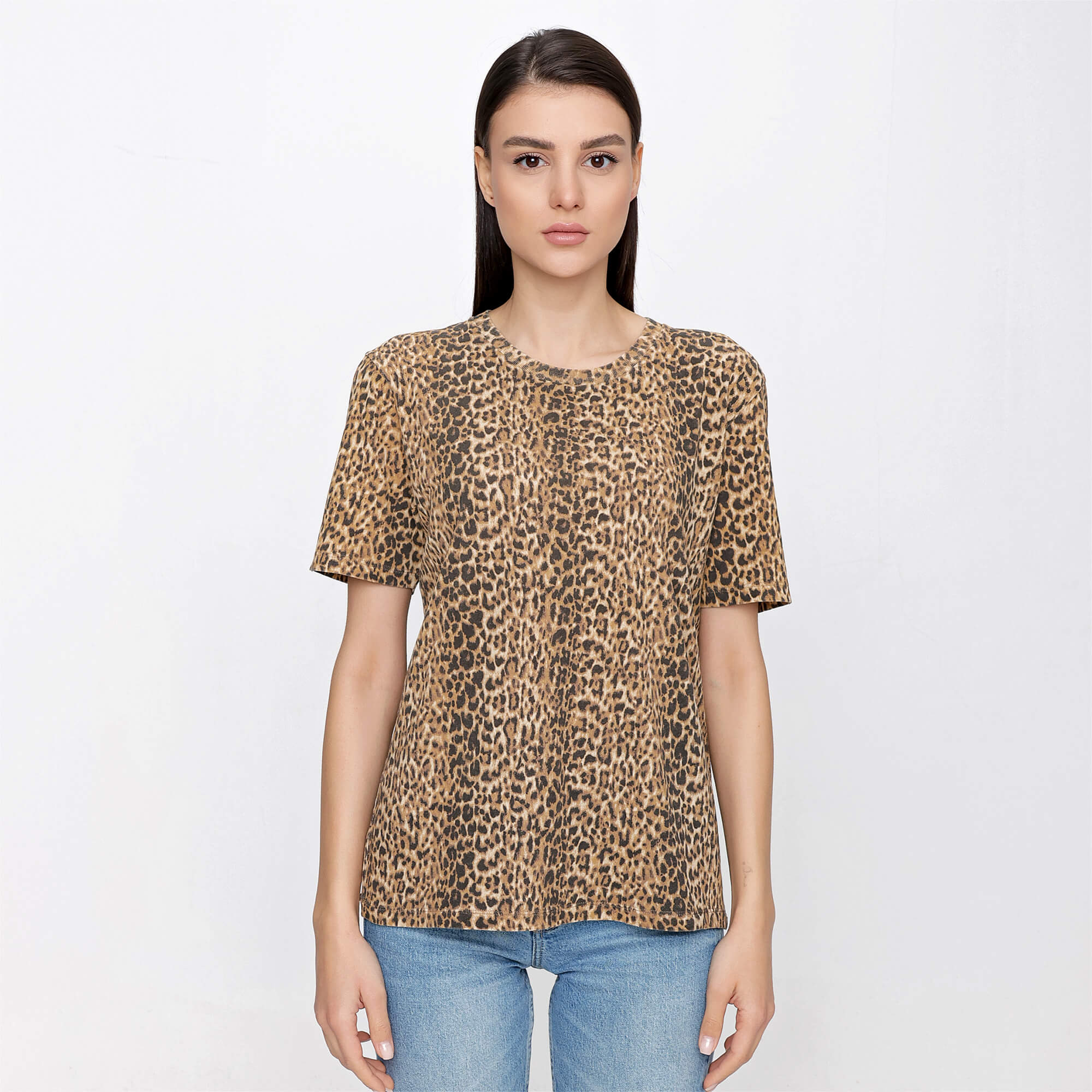 Yves Saint Laurent - Light Leopard Printed Tshirt